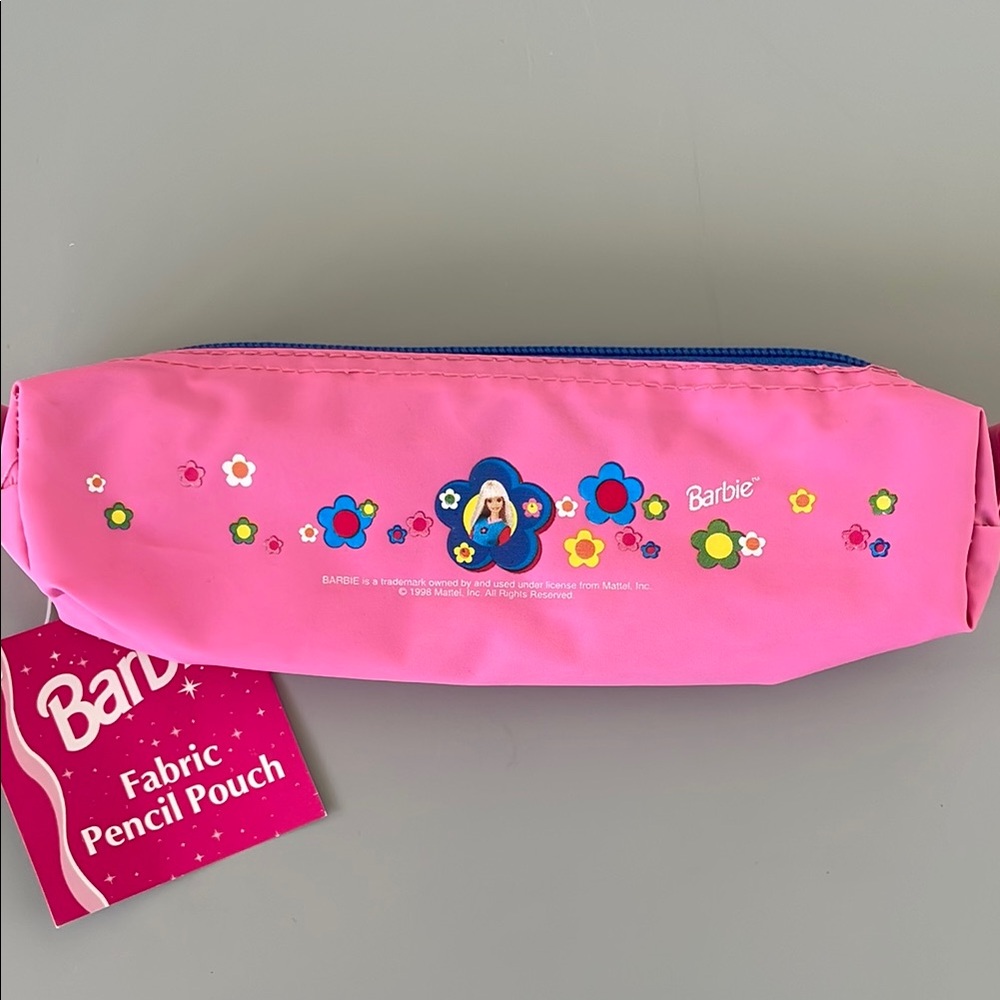 Barbie Pink Pencil Pouch 1998 NEW